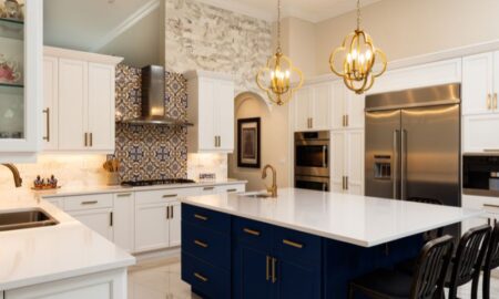 Beautiful kitchen with refinished cabinets