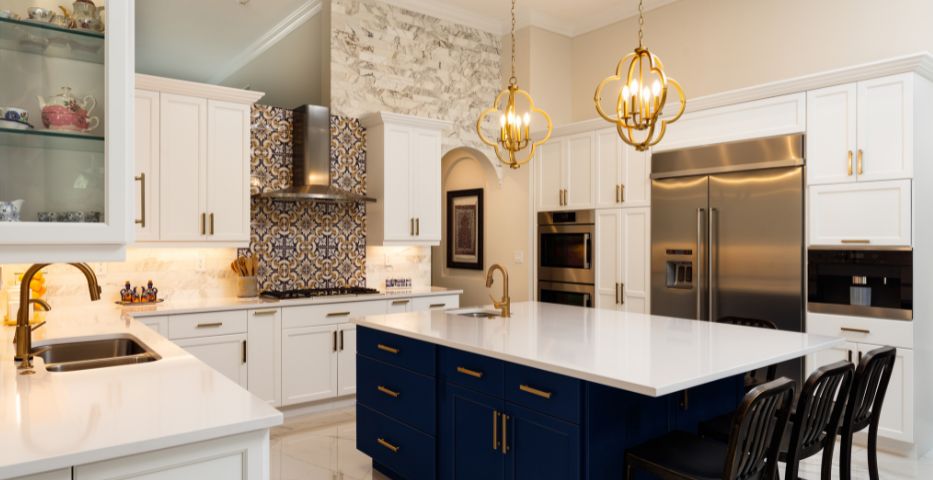 Beautiful kitchen with refinished cabinets